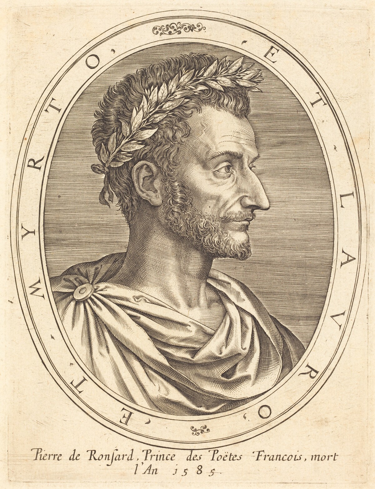 Pierre de Ronsard by Michel Lasne