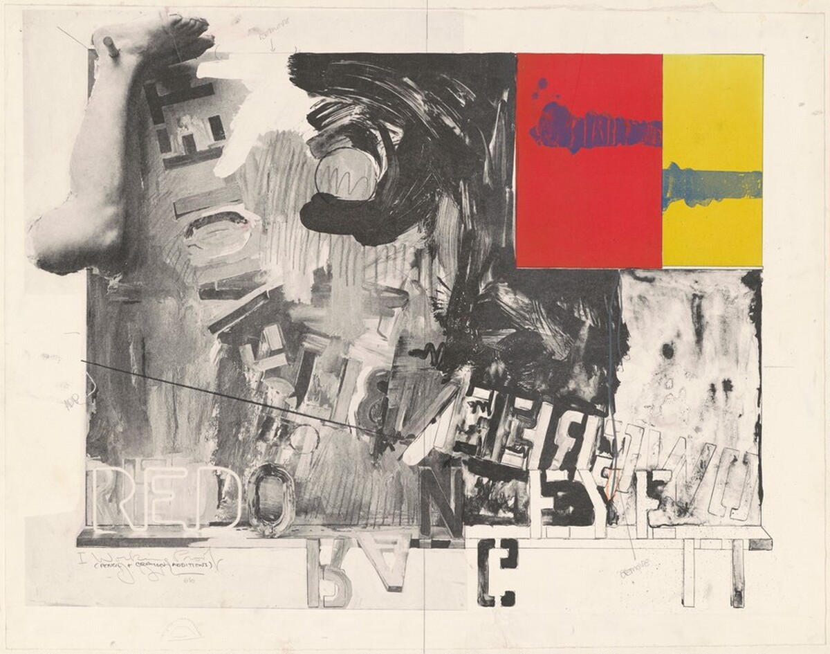 Passage I [working proof] by Jasper Johns