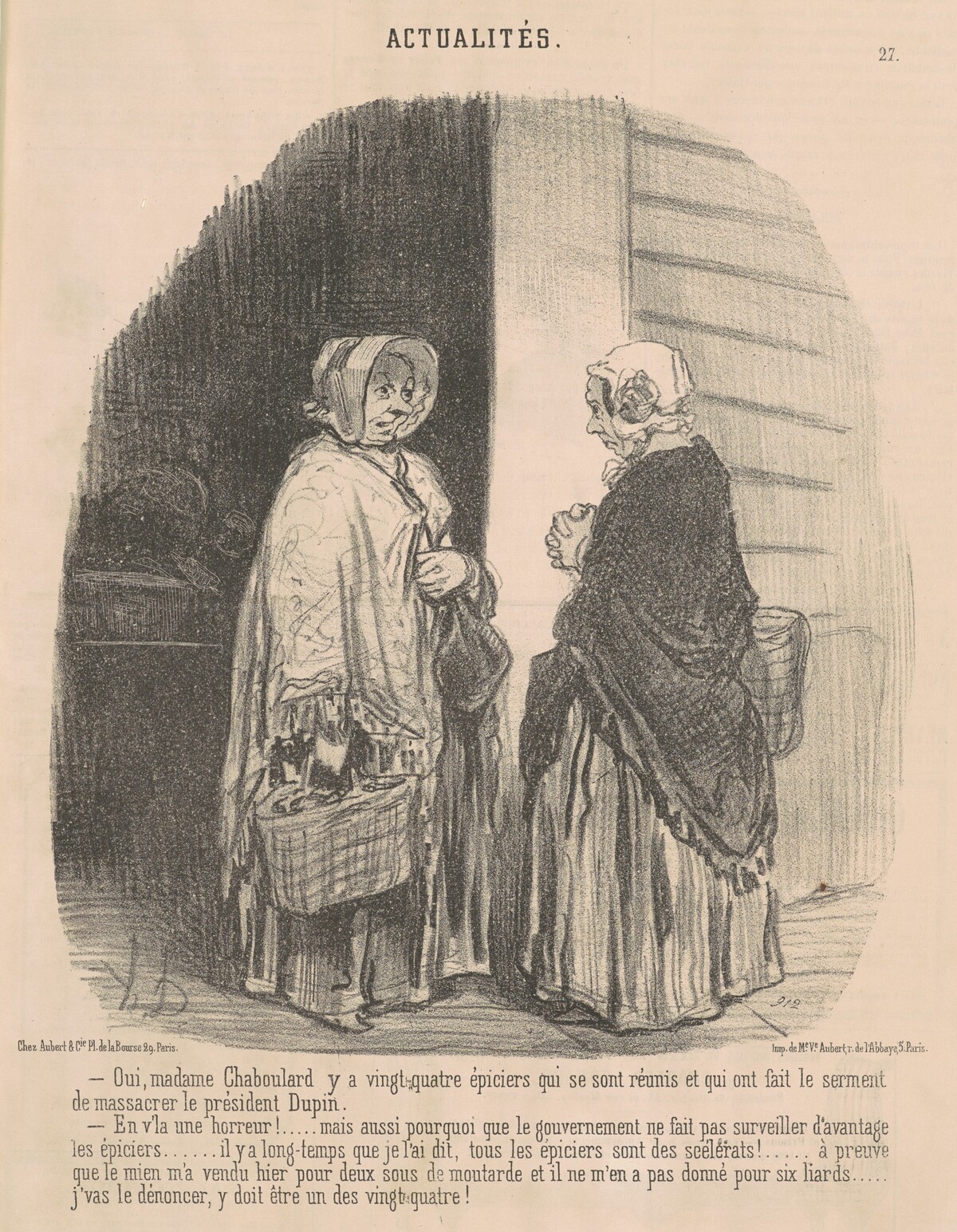 Oui, Madame Chaboulard ... by Honoré Daumier