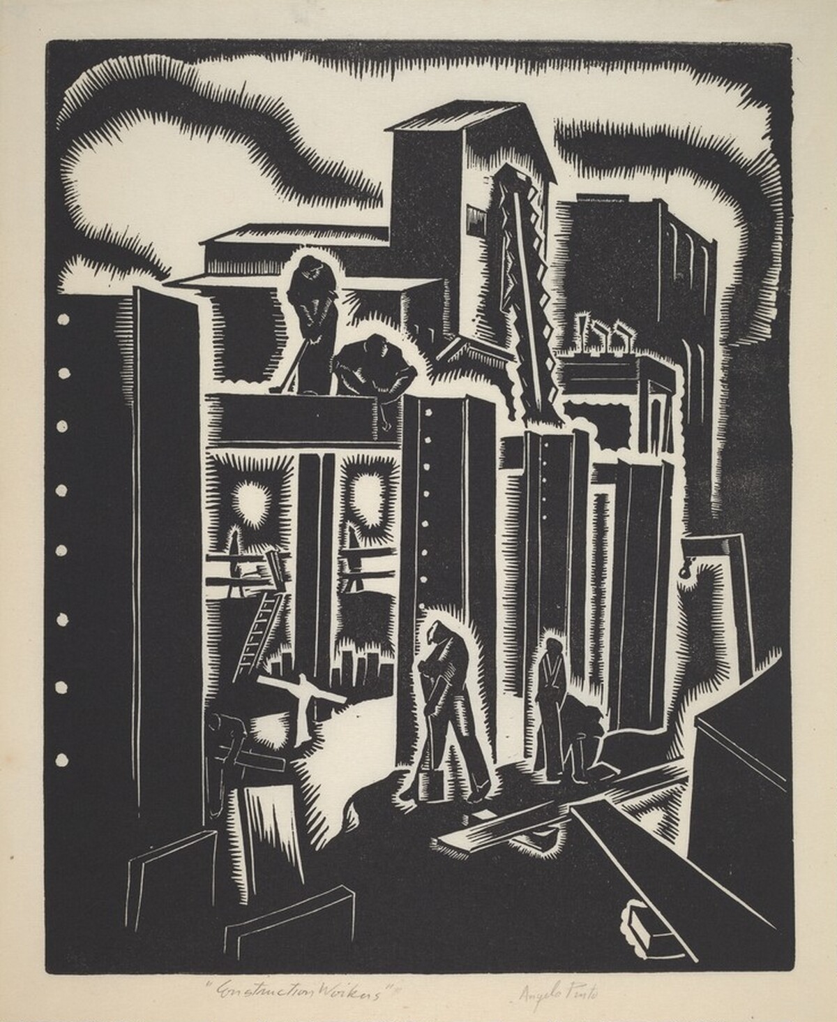 Construction Workers by Angelo Raphael Pinto