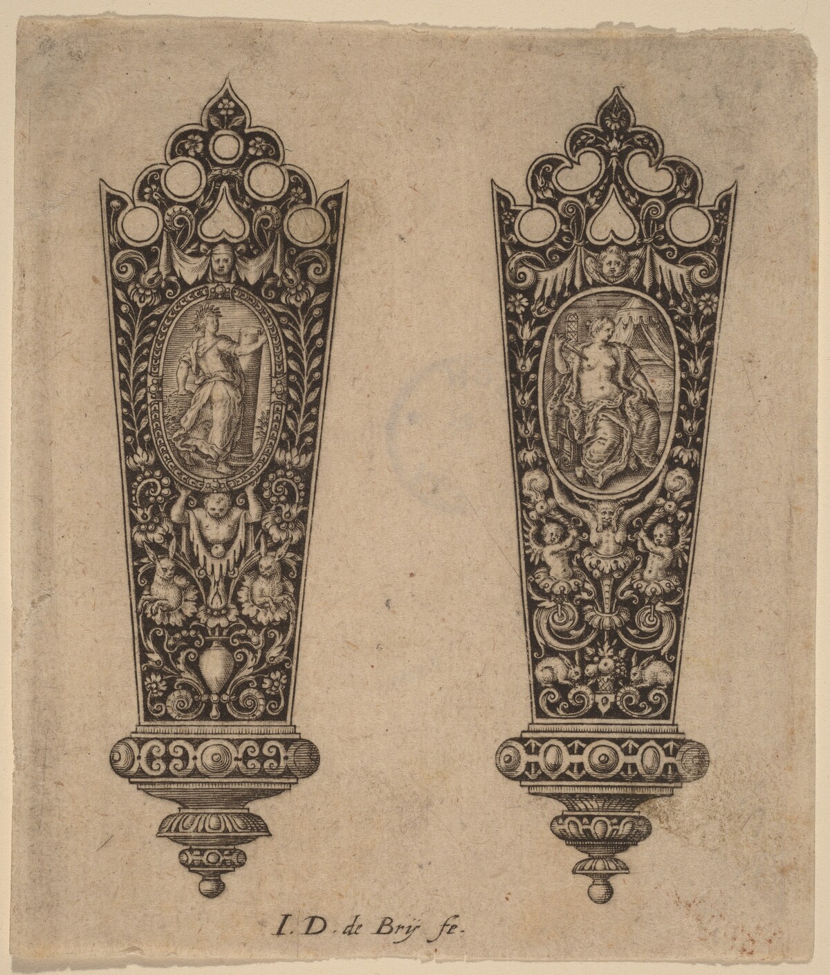 Ornament for Knife Handle by Theodor de Bry