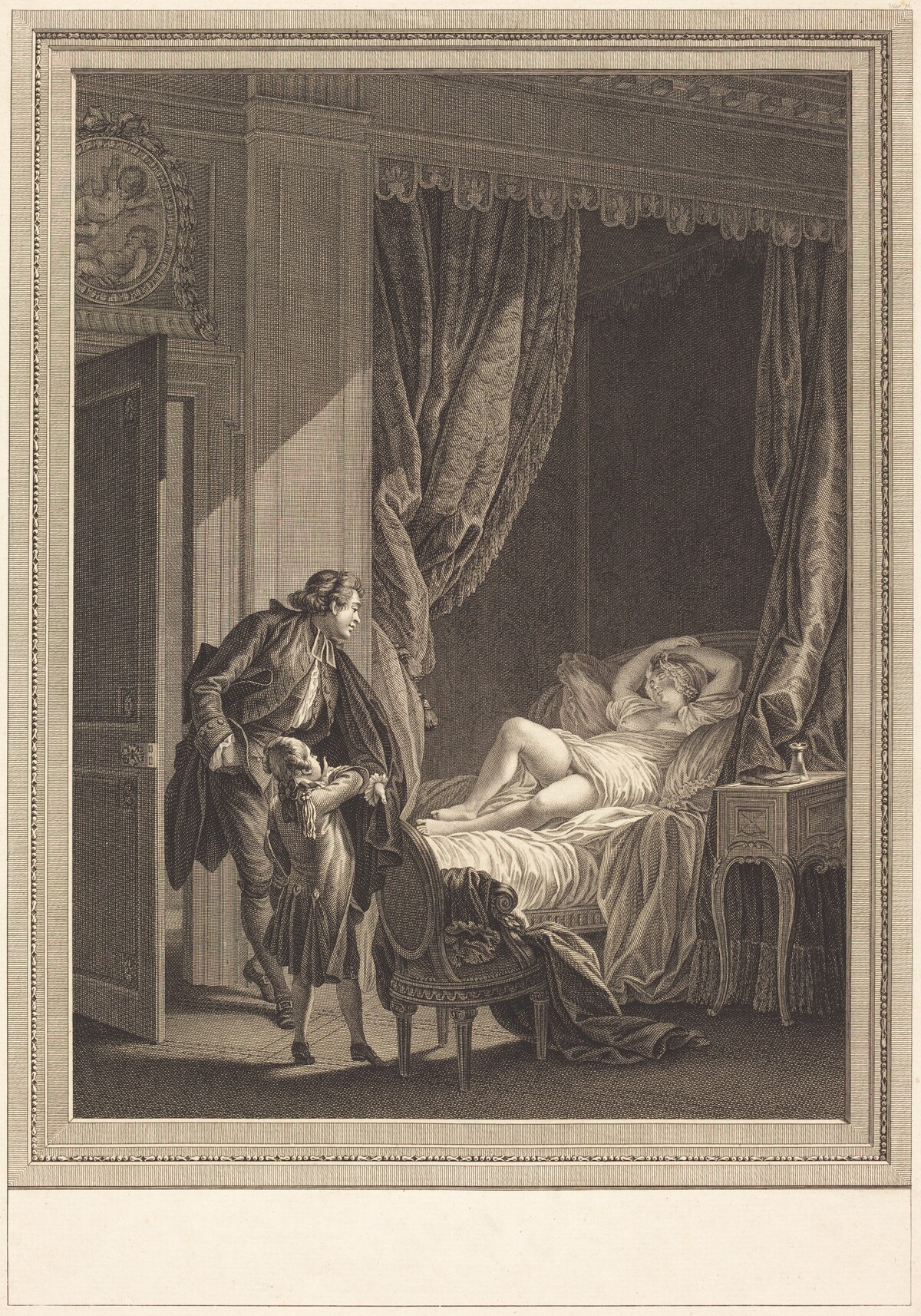 Le matin by Emmanuel Jean Nepomucène de Ghendt after Pierre-Antoine Baudouin