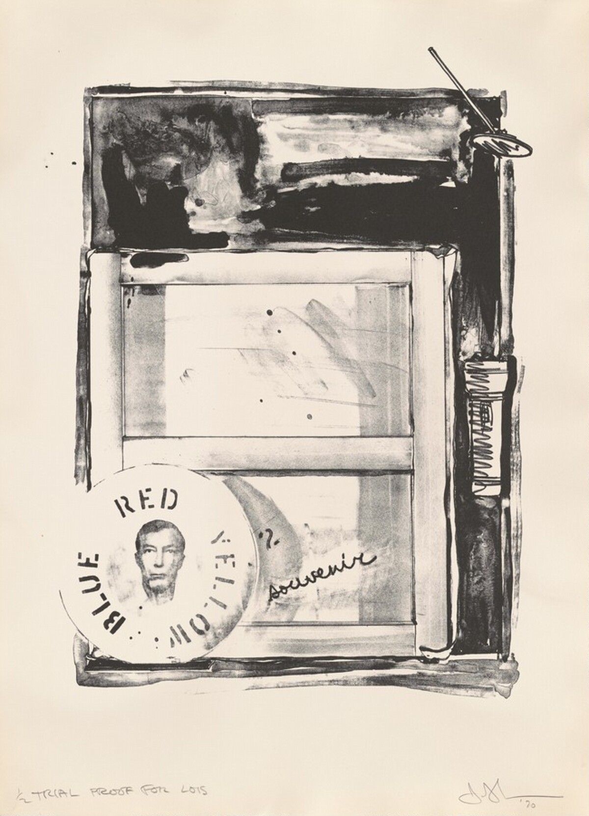 Souvenir [trial proof] by Jasper Johns