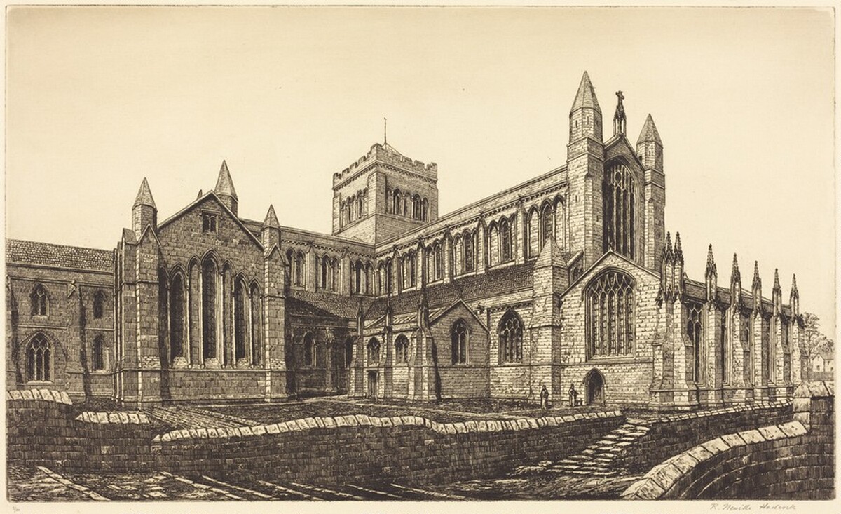 Hexham Priory by R. Neville Hadcock