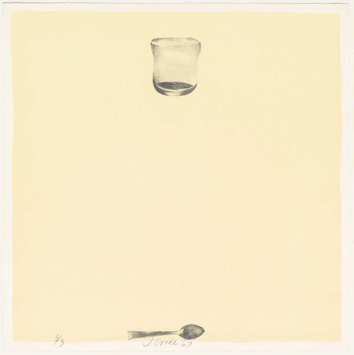 Glass at Top—Spoon on Bottom by Joe Goode