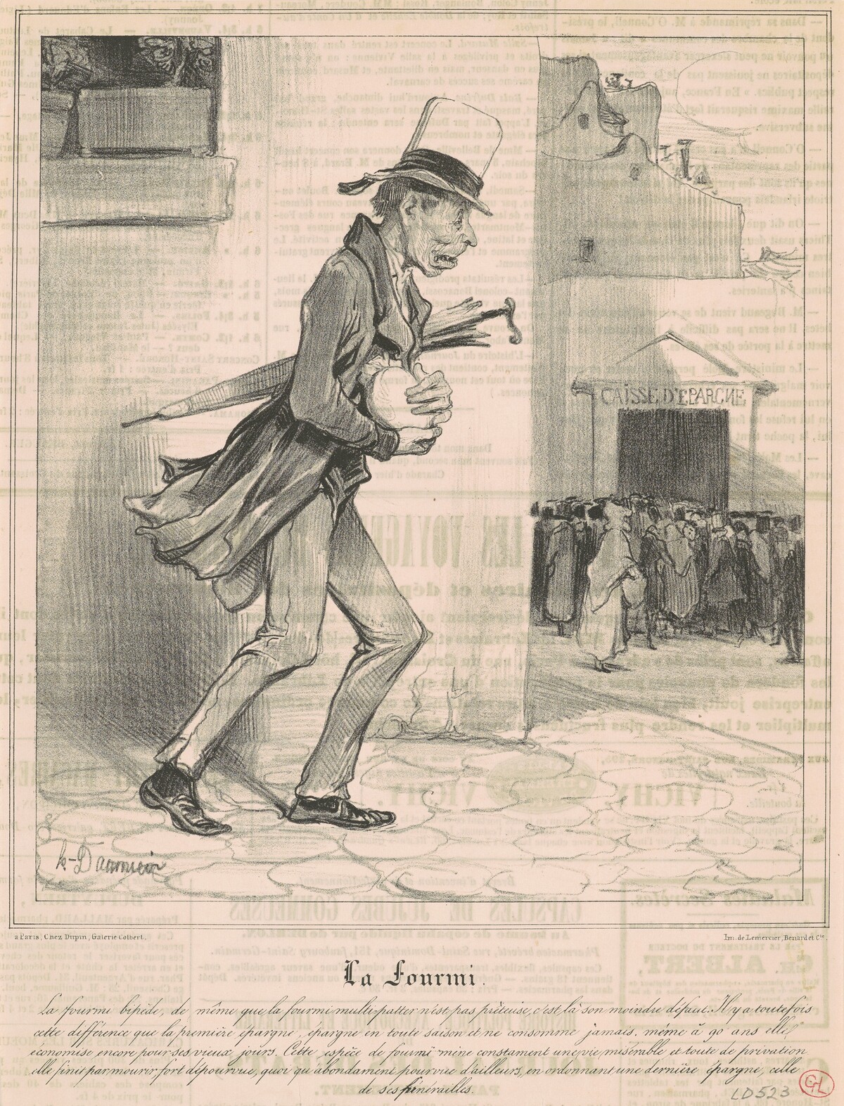 La fourmi by Honoré Daumier