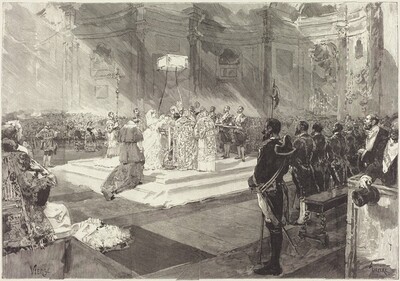 Baptême royal à la Cour d'Espagne