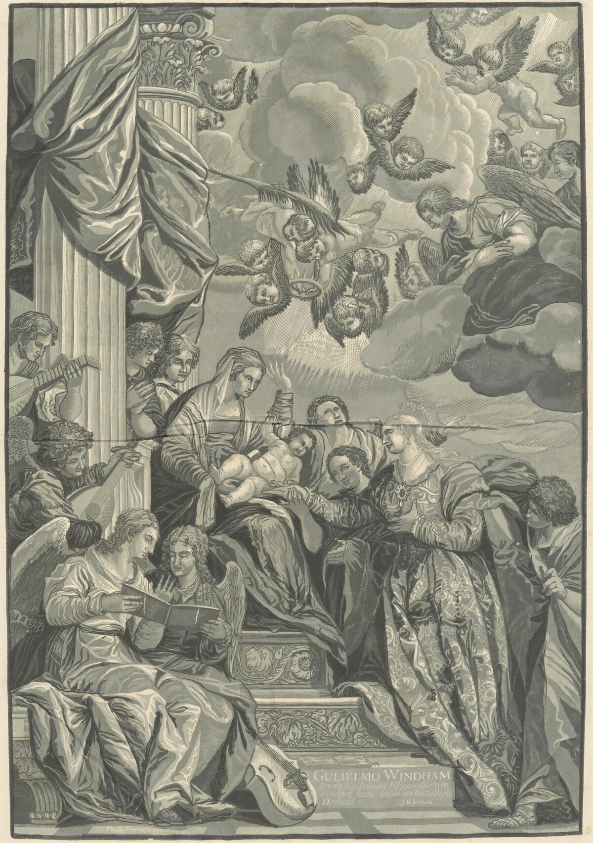 Mystic Marriage of Saint Catherine by John Baptist Jackson