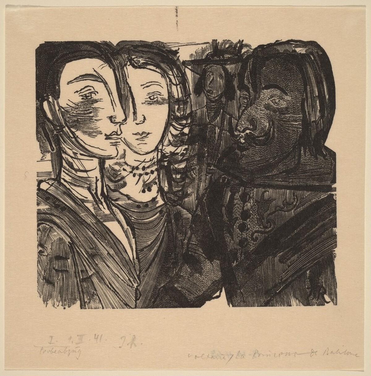 Illustration to Voltaire, "La Princesse de Babilone" by Imre Reiner