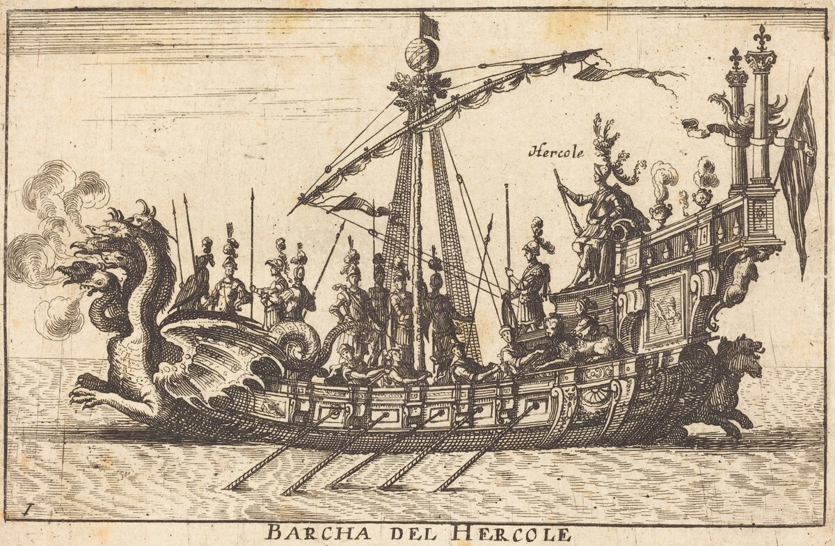 Barcha del Hercole by Balthasar Moncornet after Remigio Cantagallina