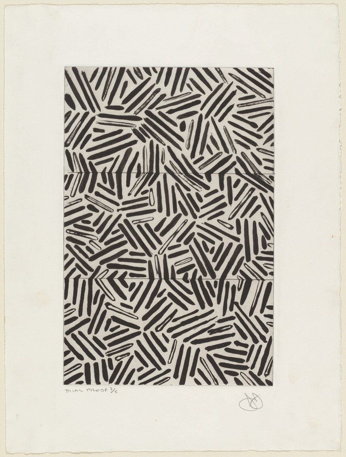 Corpse and Mirror [trial proof 3] by Jasper Johns