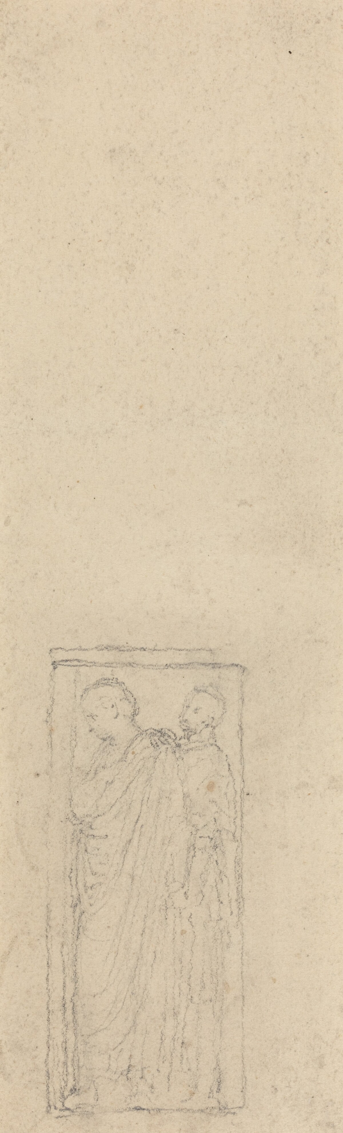 Relief with Two Cloaked Figures by John Flaxman