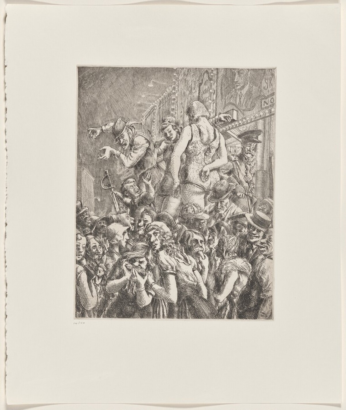 The Barker by Reginald Marsh