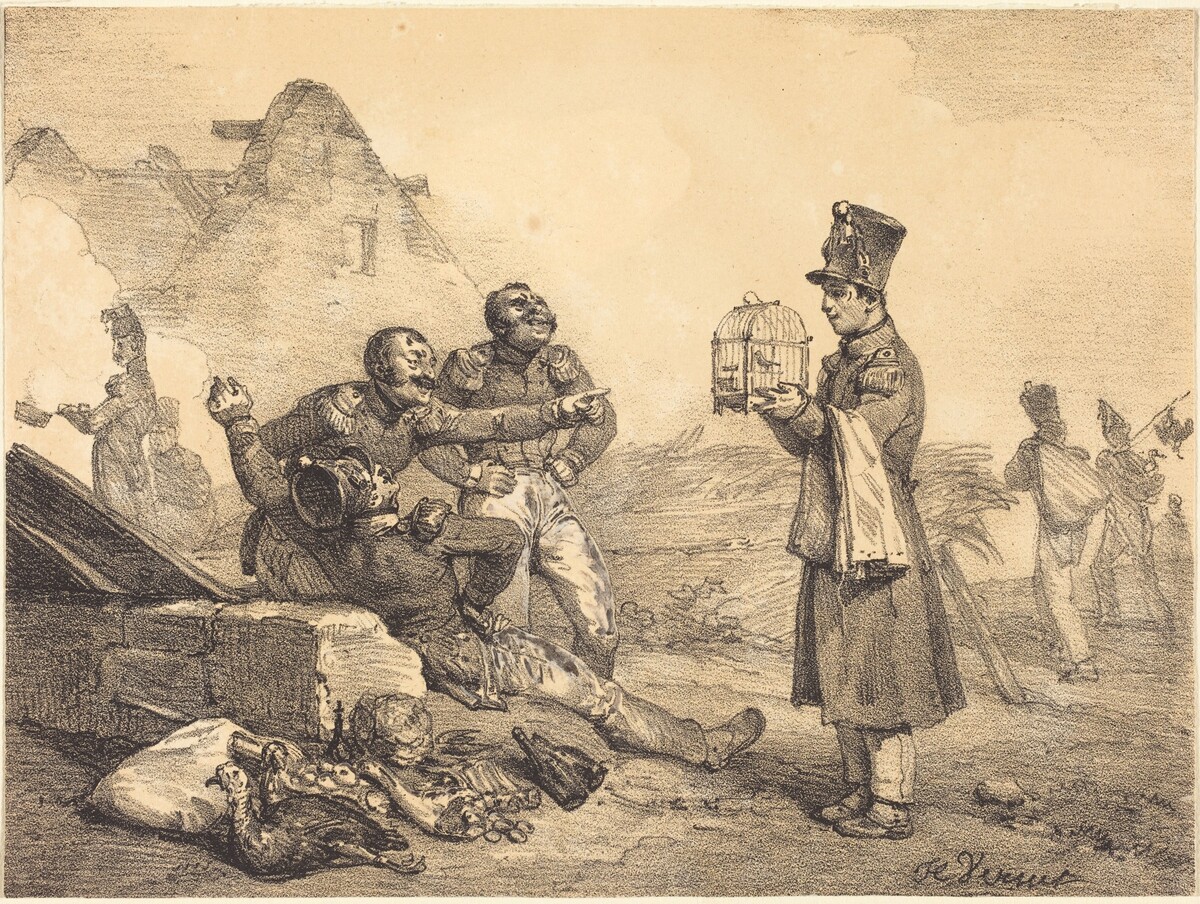 Mon Caporal, je n'ai pu avons que ça by Horace Vernet