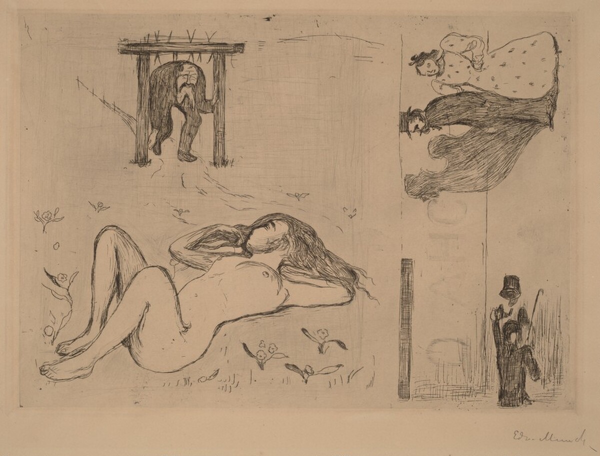 Under the Yoke/Suicide by Edvard Munch