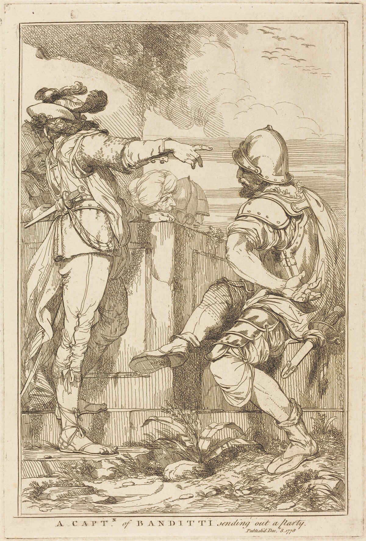 A Captn of Banditti Sending Out a Party by John Hamilton Mortimer