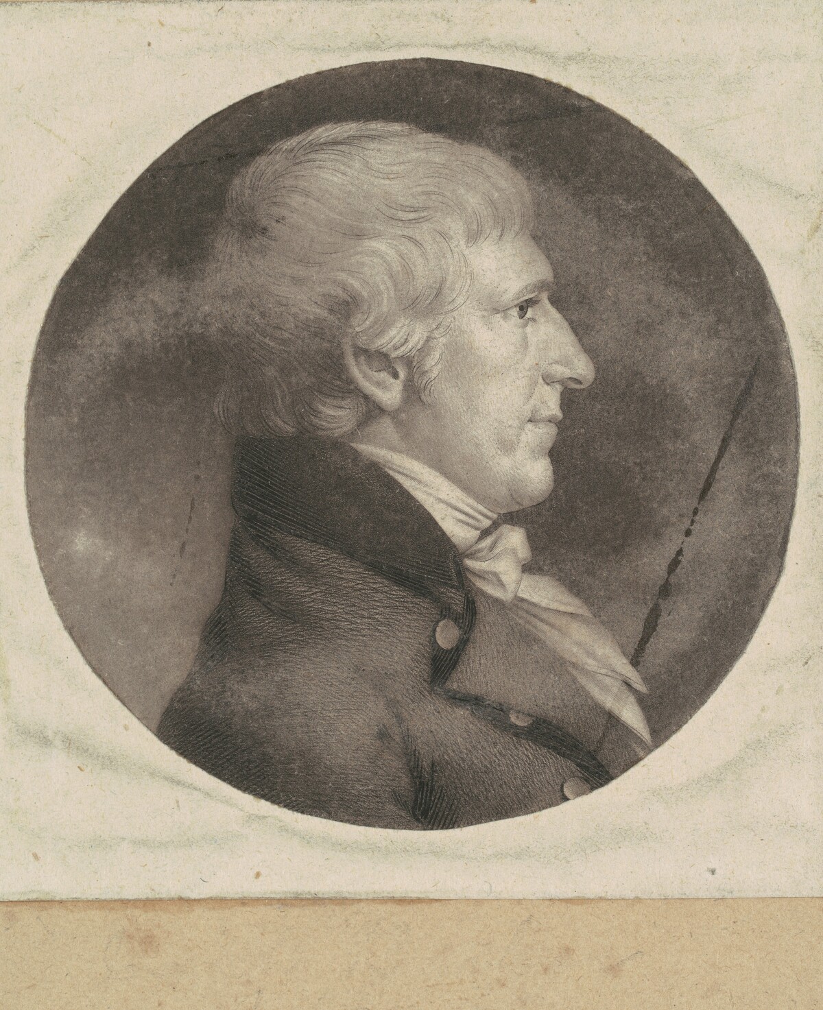 Joseph Barker by Charles B. J. Févret de Saint-Mémin