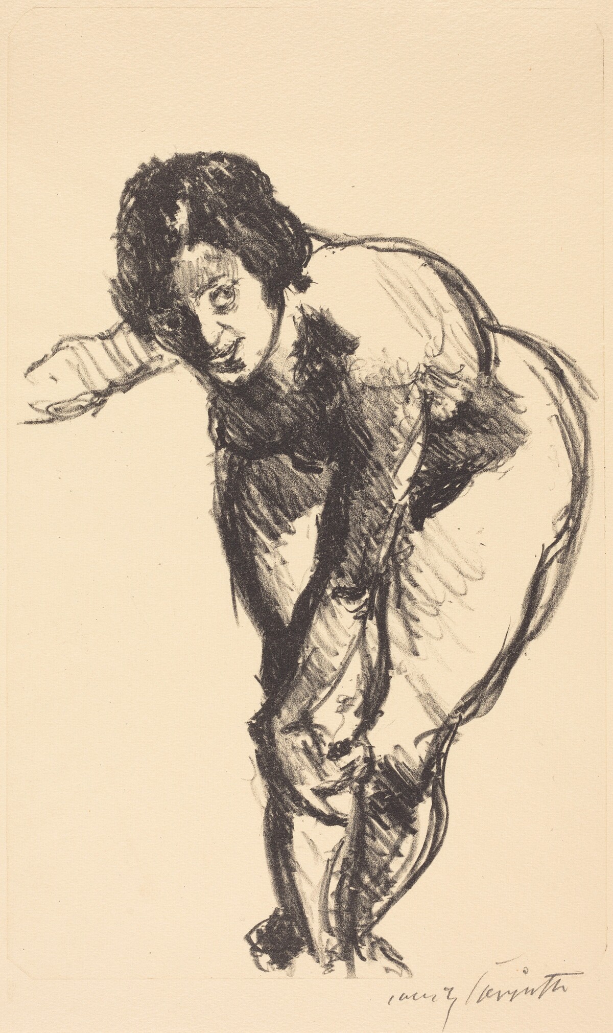 Gebeugter Akt (Nude Bending Forward) by Lovis Corinth