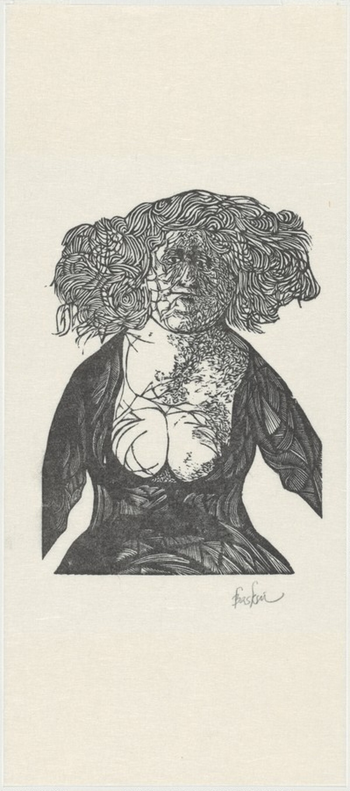 Page 3, from "A Poem Called the Tunning of Elynour Rummynge" by Leonard Baskin