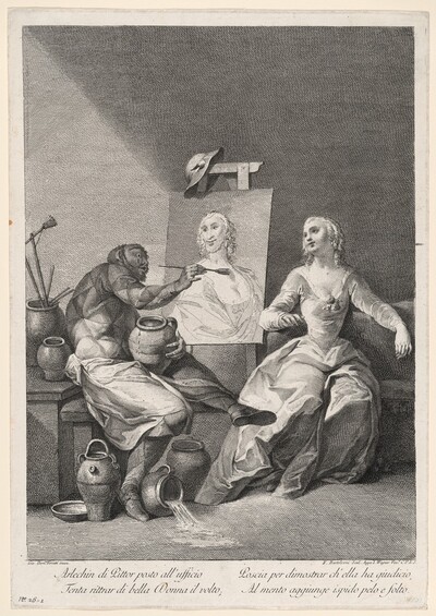 Harlequin as a Painter