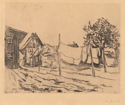 Laundry Drying in Travemünde (Bleaching Laundry)