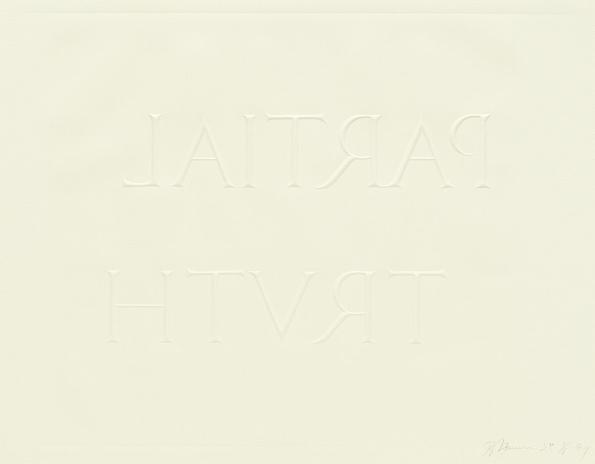 Partial Truth by Bruce Nauman