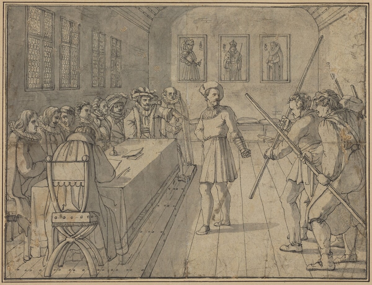 Scene from Act IV from Goethe's "Gotz von Berlichingen" by Franz Pforr