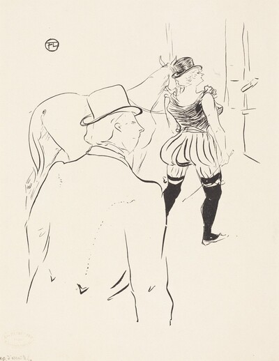 In the Wings of the Folies-Bergere:  Mrs. Lona Barrison with Her Manager and Husband