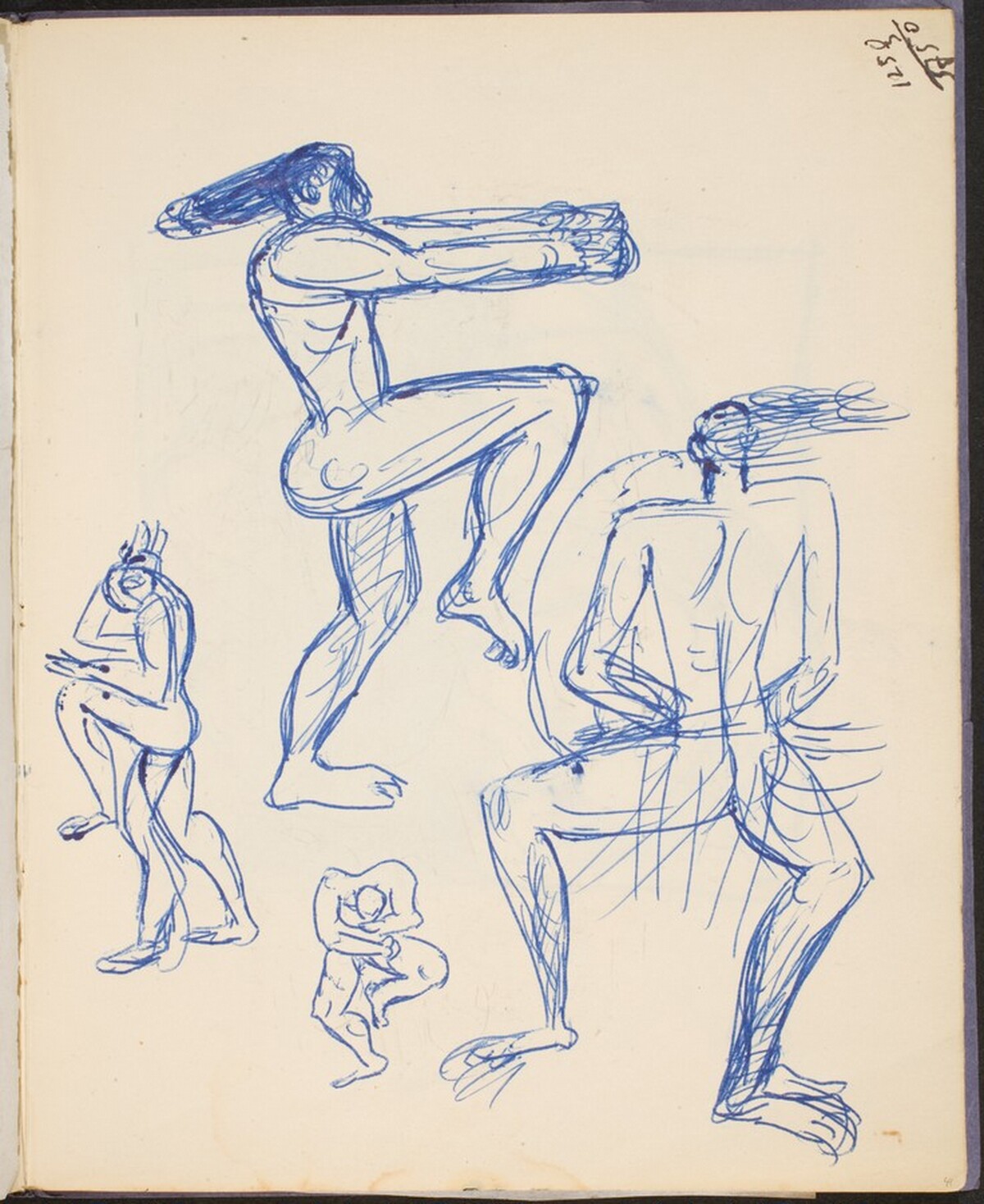Aktstudien - Athleten (Studies of Athletes) [p. 41] by Max Beckmann
