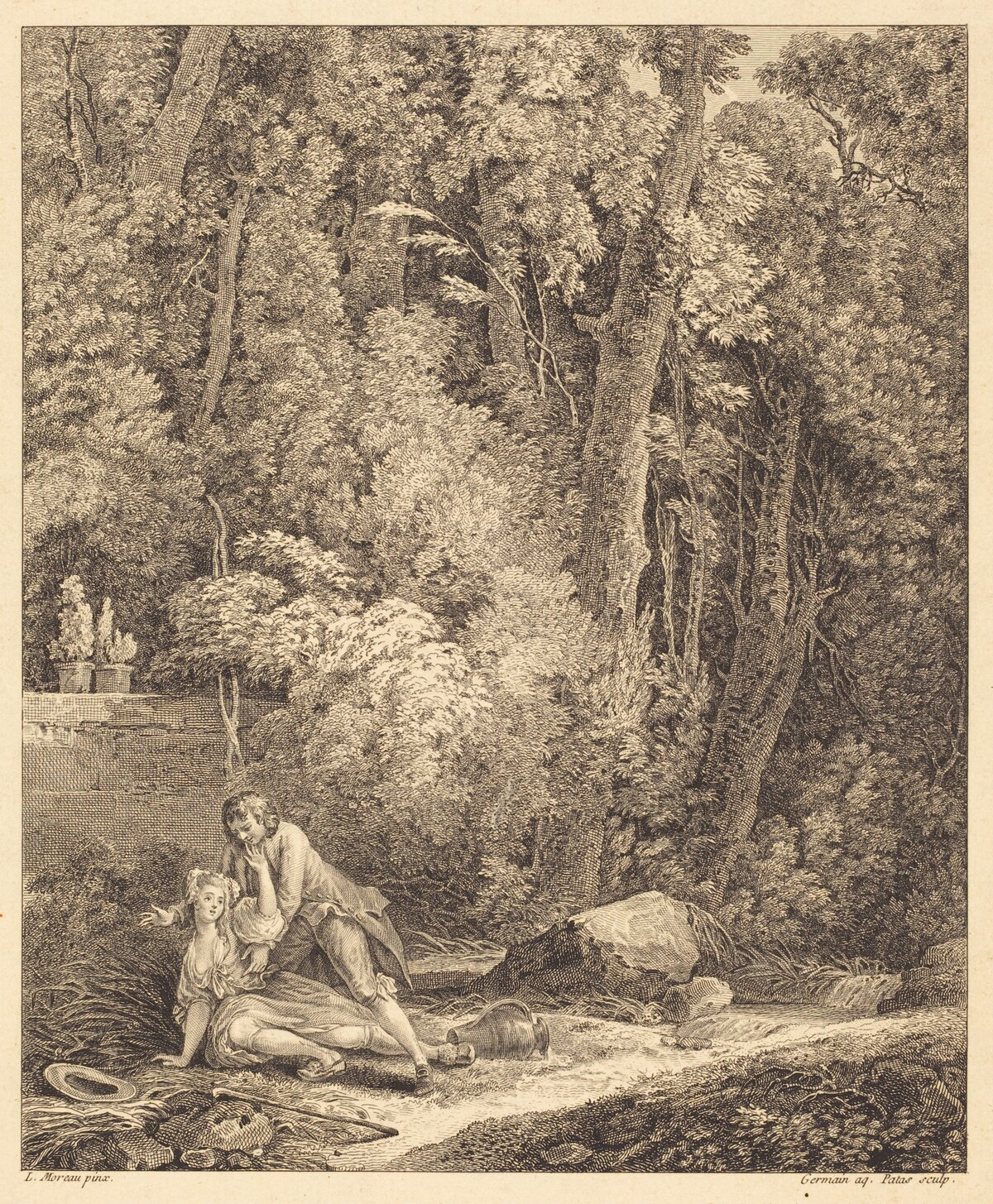 Le villageois entreprenant by Louis Germain and Charles Emmanuel Patas after Louis Gabriel Moreau