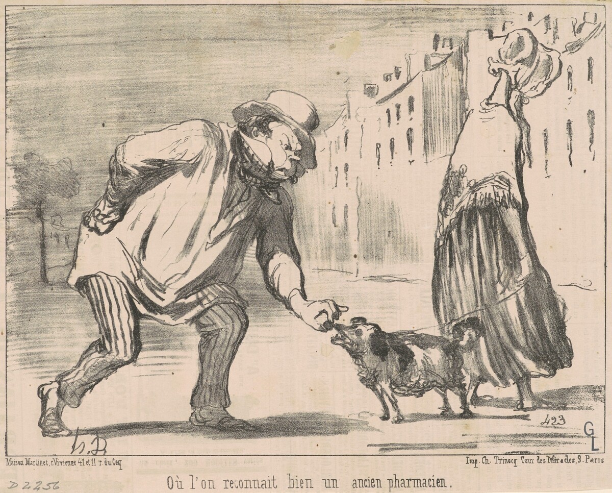 Ou l'on reconnait ... un ancien pharmacien by Honoré Daumier