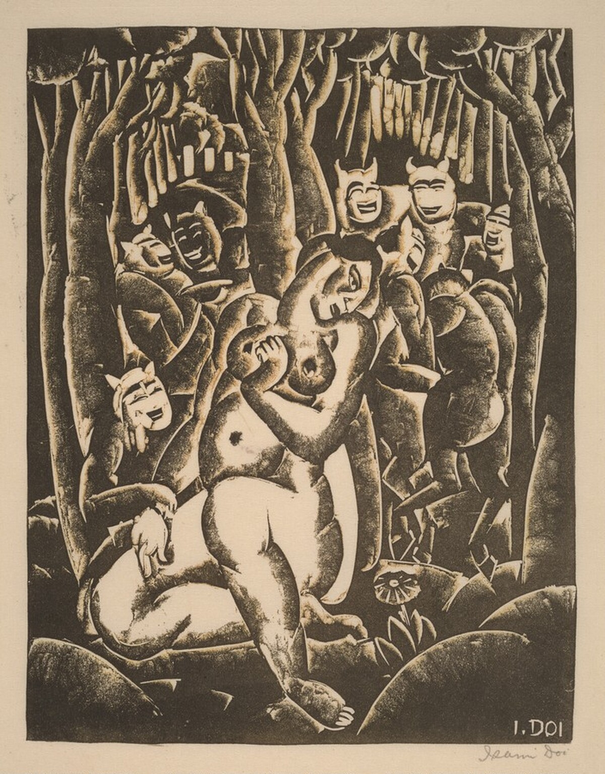Untitled (Nude with Demons) by Isami Doi