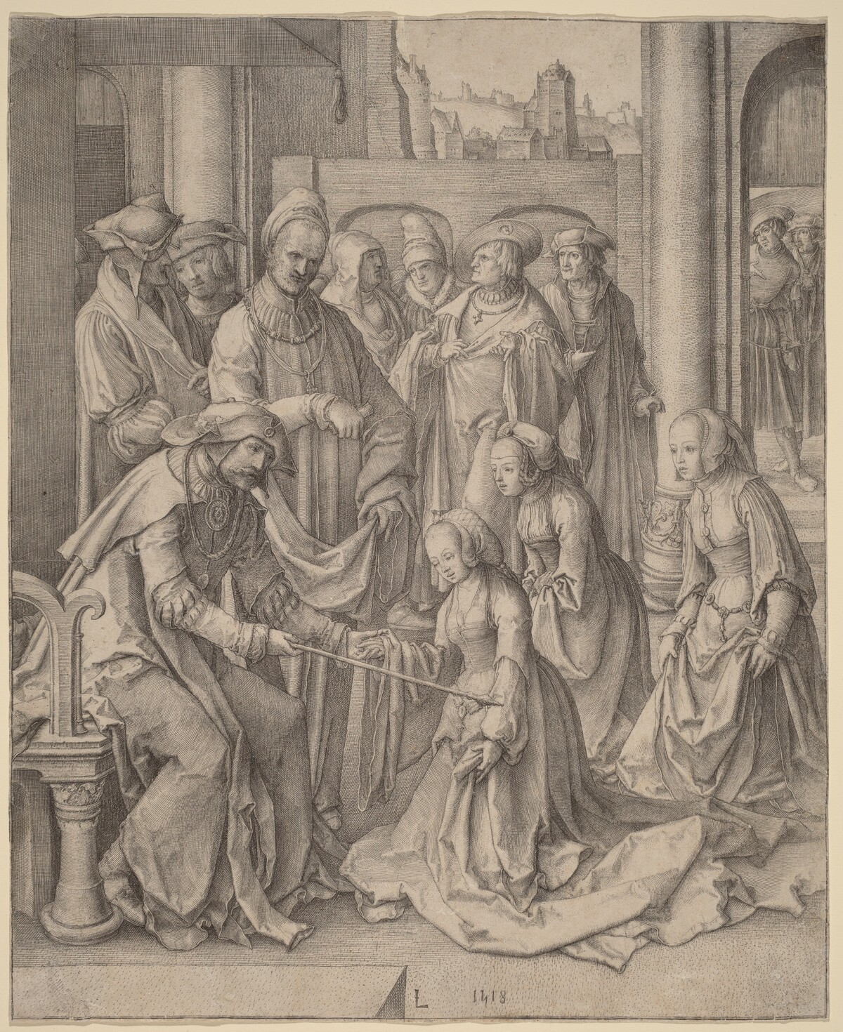 Esther before Ahasuerus by Lucas van Leyden