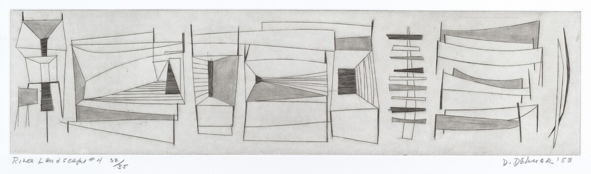 River Landscape No. 4 by Dorothy Dehner