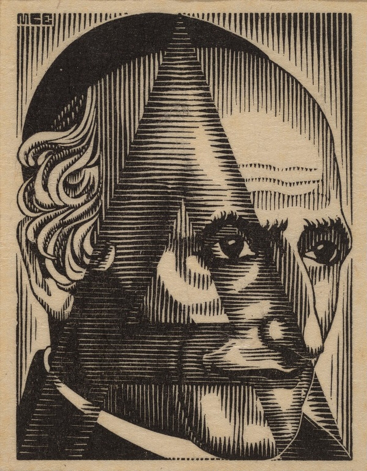 Initial A by M.C. Escher