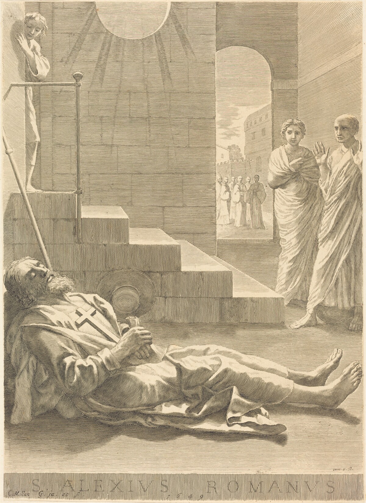 Saint Alexis by Claude Mellan