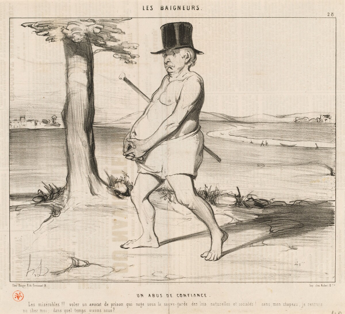 Un Abus de confiance by Honoré Daumier