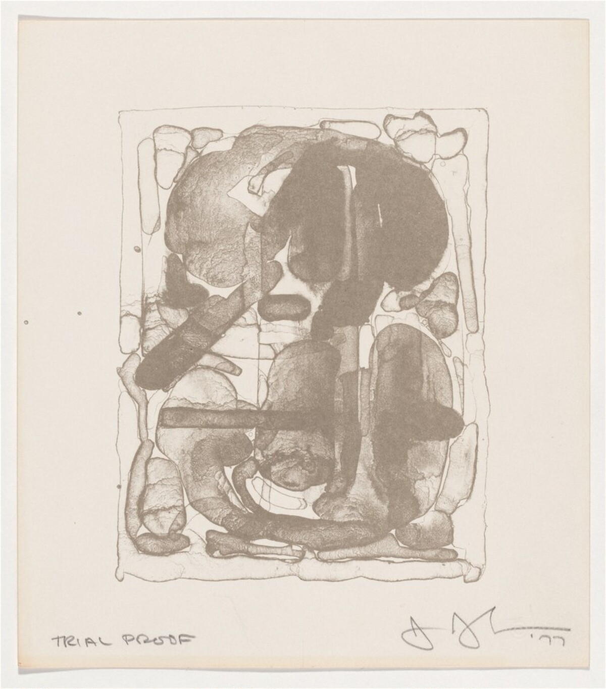0 through 9 [trial proof] by Jasper Johns
