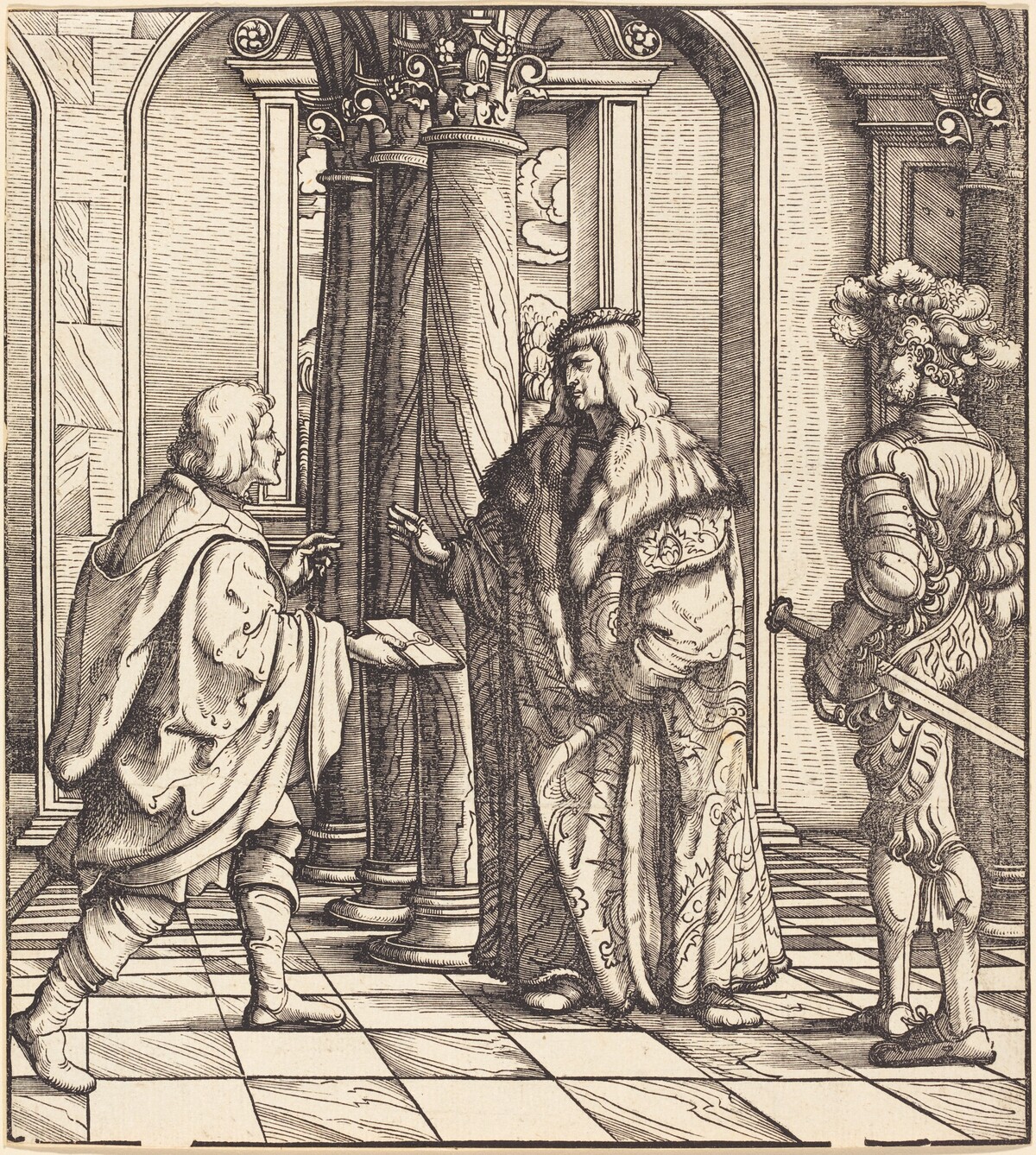 A Message Concerning the White King's Marriage by Hans Burgkmair I