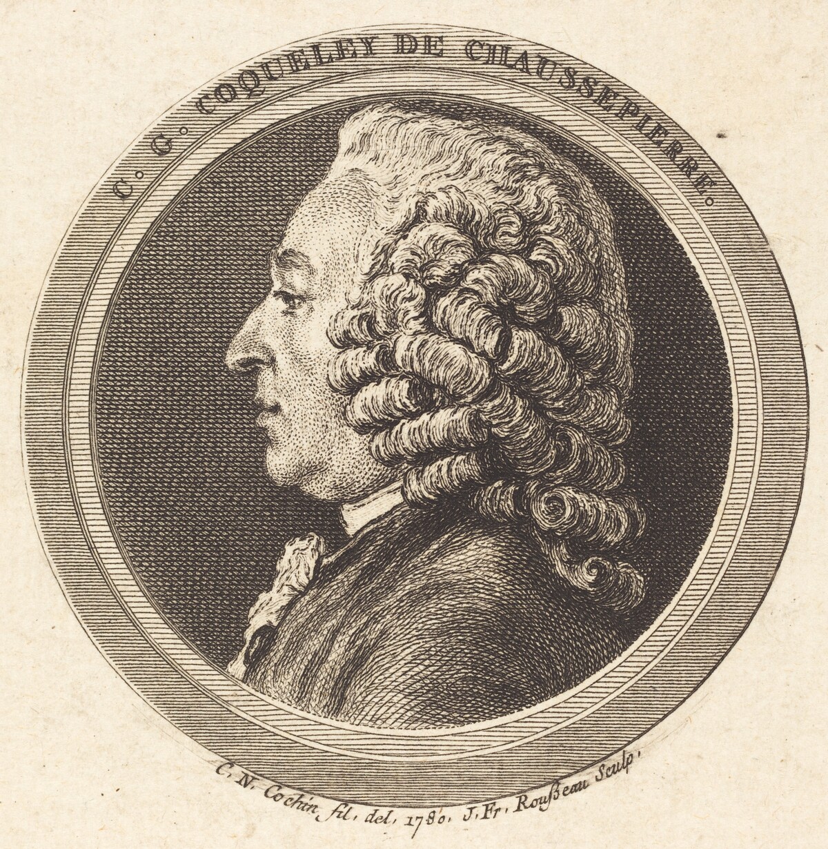 Charles-Georges Coqueley de Chaussepierre by Jean Francois Rousseau after Charles-Nicolas Cochin II