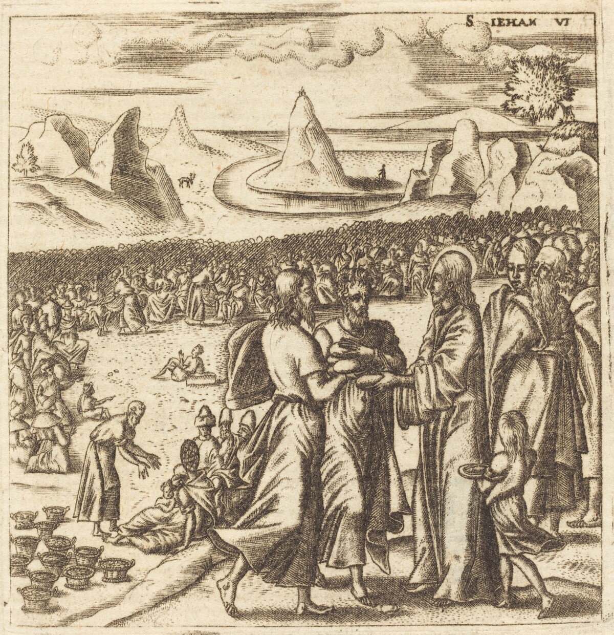 The Miracle of the Loaves and the Fishes by Léonard Gaultier