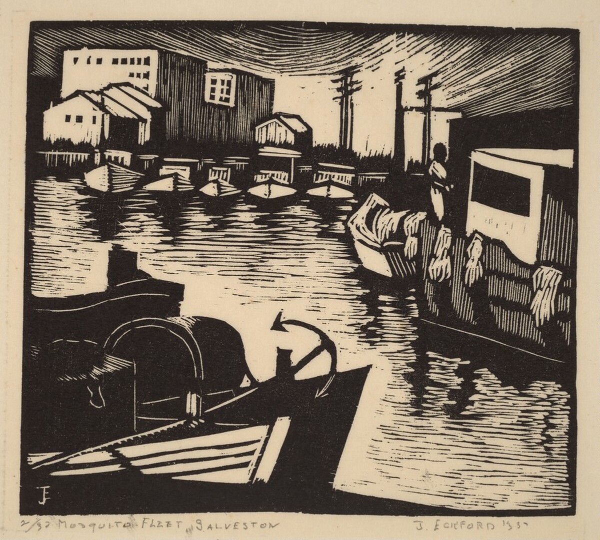Mosquito Fleet, Galveston by Jessie Jo Eckford