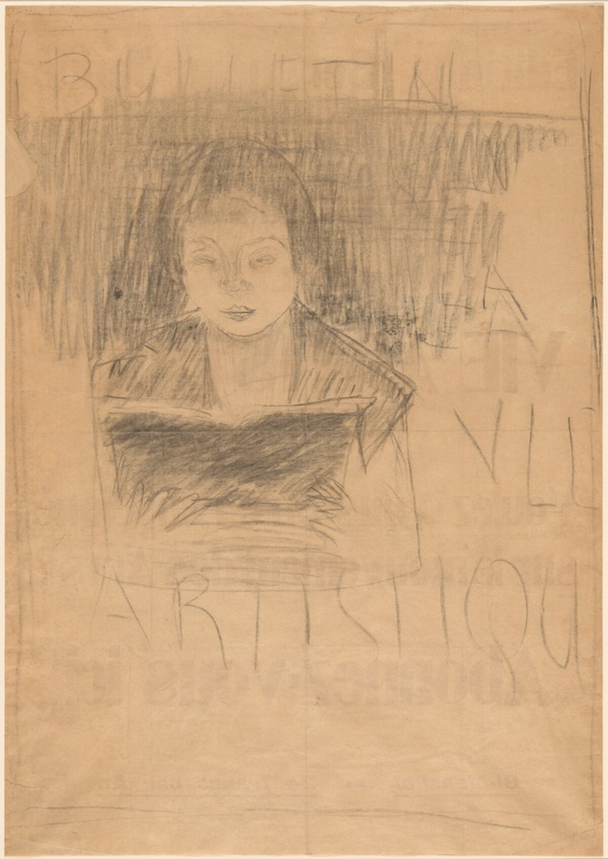Study for "Bulletin de la vie artistique" by Pierre Bonnard