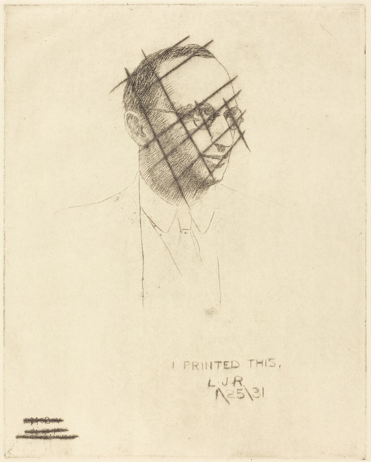 Lessing J. Rosenwald by James McBey