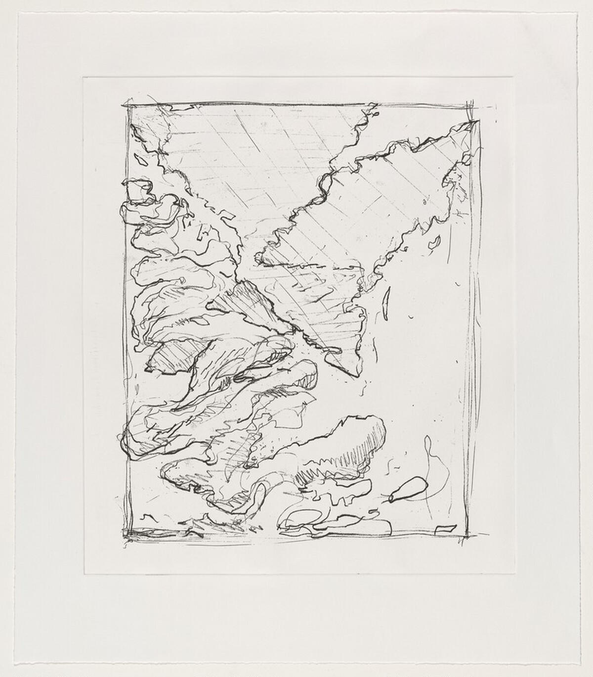 Cairn 4 [working proof 1] by Bryan Hunt