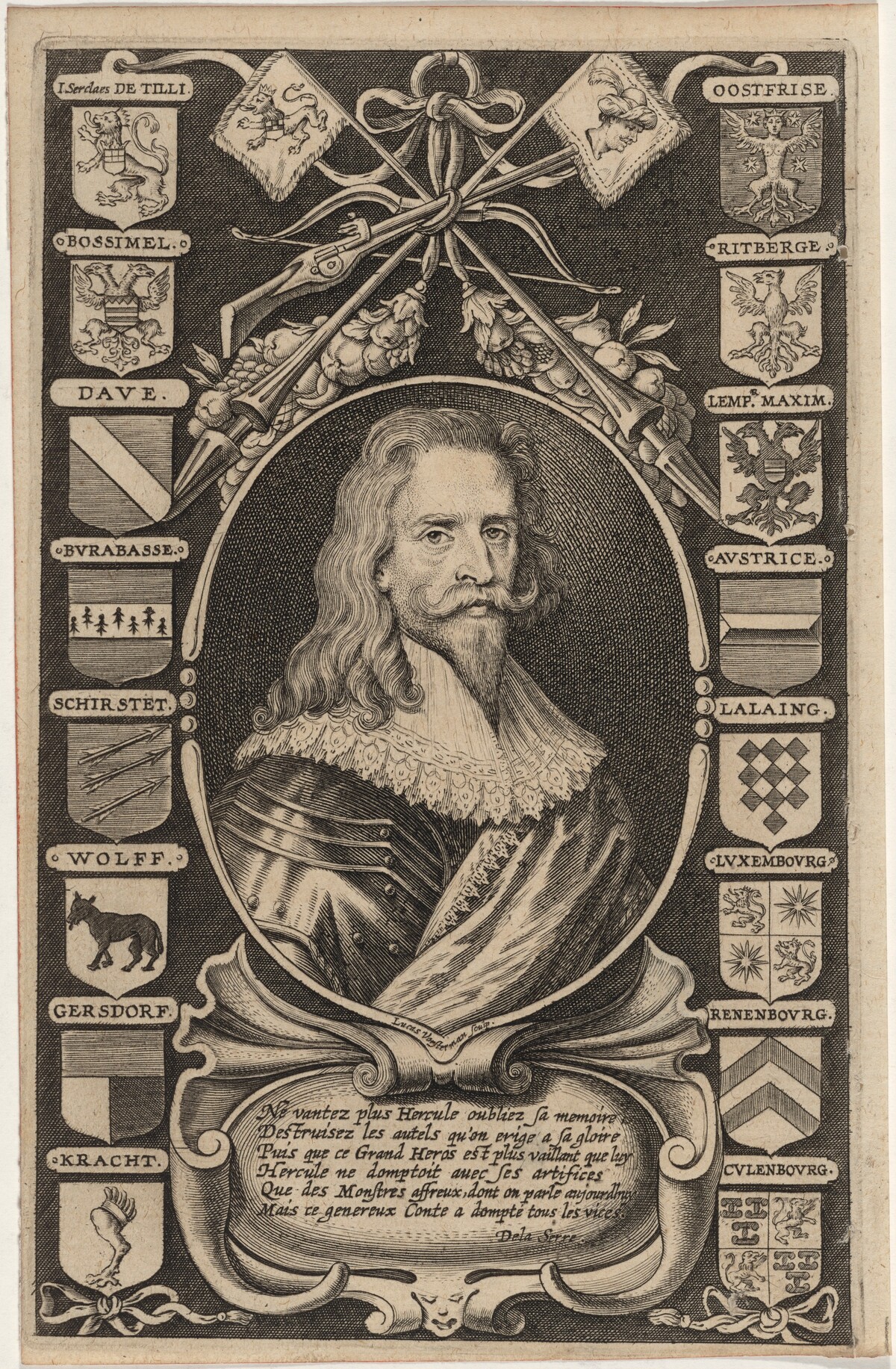 Johann Tzerklas, Count of Tilly by Lucas Emil Vorsterman or Lucas Vorsterman II
