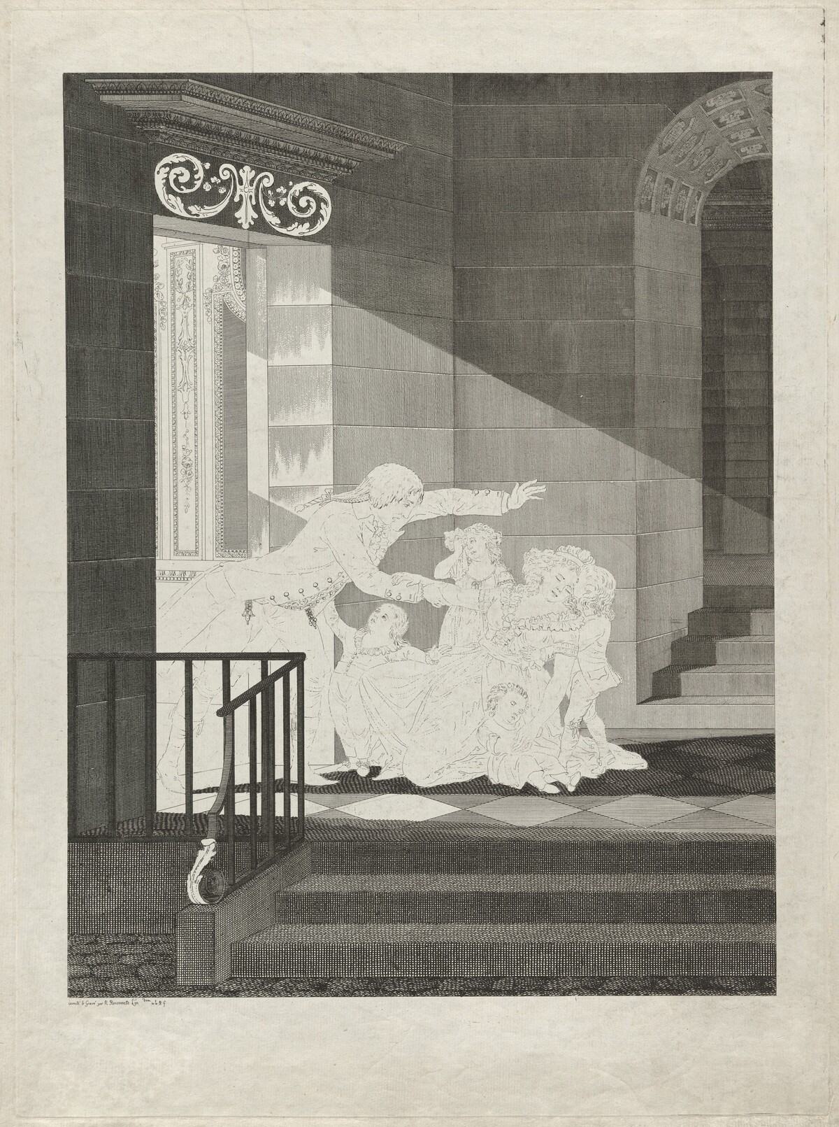 Révolution, Famille désespérée by Pierre Nicolas Ransonnette