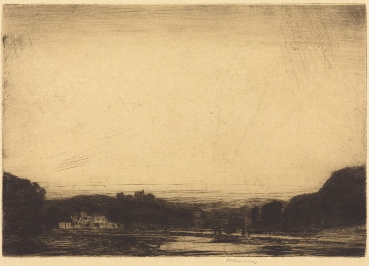 A Valley of the Ardennes by David Young Cameron