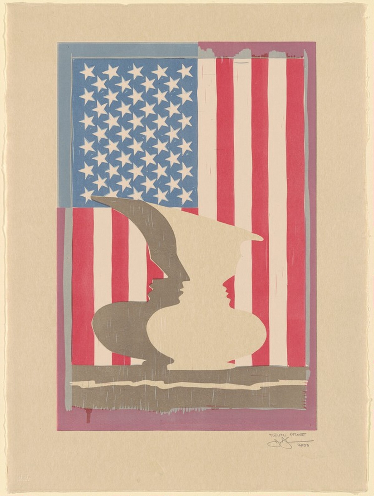 Untitled [trial proof] by Jasper Johns