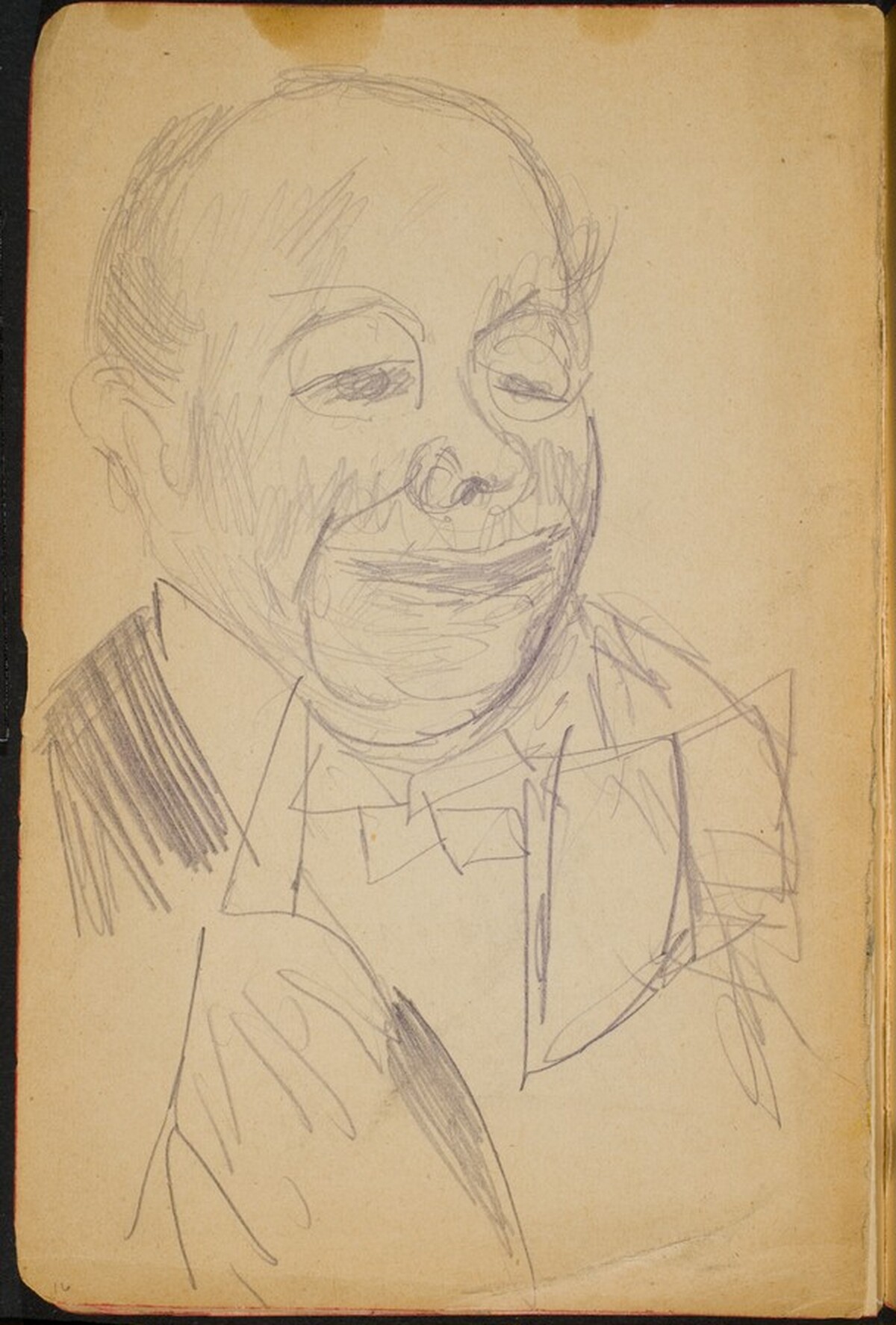 Mann im Frack (Man in Dress Coat) [p. 16] by Max Beckmann